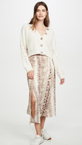 Thumbnail for your product : re:named apparel Ethan Snake Midi Skirt