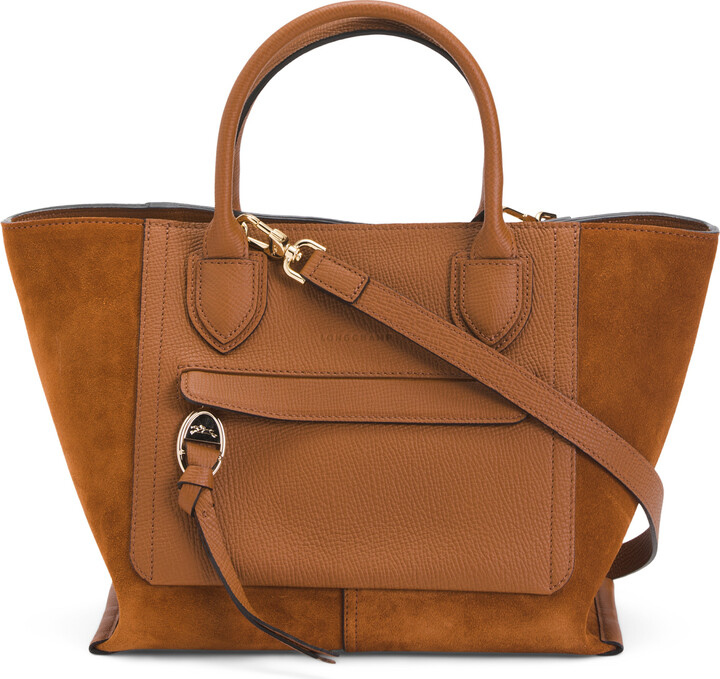 Longchamp Made In France Leather Mailbox Tote ShopStyle Shoulder Bags