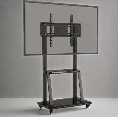 JYXCN Smart Board Floor Stand for 40-86 Inch | Quick-Release Wheels, Height Adjustment