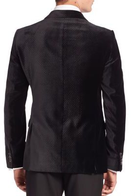 Armani Collezioni Textured Velvet Jacket