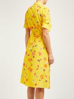 Thumbnail for your product : Altuzarra Vittoria Floral-print Silk Midi Dress - Yellow Multi