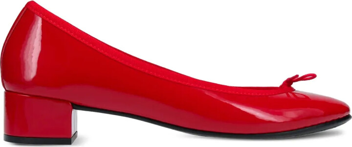 Repetto Bow-Detail Block-Heel Pumps