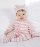 Thumbnail for your product : Kickee Pants Pink Stripe Footie