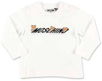 MOSCHINO BAMBINO Teddy Bear Logo Print T-Shirt