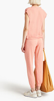 Thumbnail for your product : Monrow Cropped French terry track pants