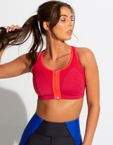 Thumbnail for your product : Pour Moi? Pour Moi Energy Non-Wired Zip Front Sports Bra Red Cherry