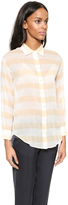 Thumbnail for your product : Giada Forte Striped Button Down