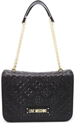 Love Moschino Faux Leather Quilted Shoulder Bag