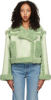 Thumbnail for your product : Stand Studio SSENSE Exclusive Green Kristy Faux-Shearling Jacket