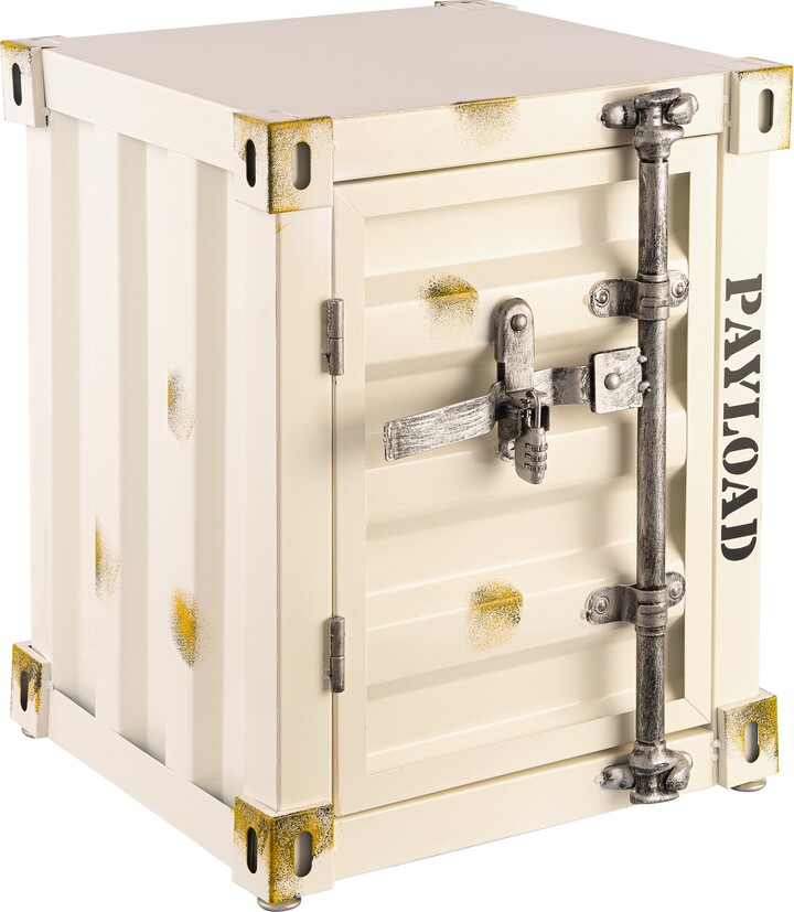 EP Light Industrial Container Nightstand Retro Bedside Storage