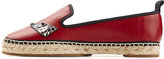 Thumbnail for your product : Fendi Bug Leather Espadrilles