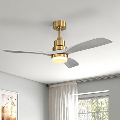George Oliver Nicola 52'' 3 - Blade Modern Ceiling Fan with Remote Control and Light Kit