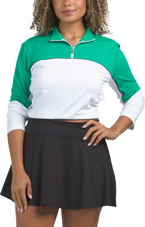 TJMAXX Upf 40 Gaia Mock Neck Jacket For Women, Polyester