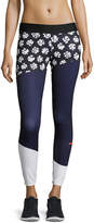 Thumbnail for your product : adidas by Stella McCartney Run Climalite Printed Performance Leggings, Black Pattern