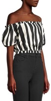 Thumbnail for your product : Milly Natalia Abstract Zebra Top