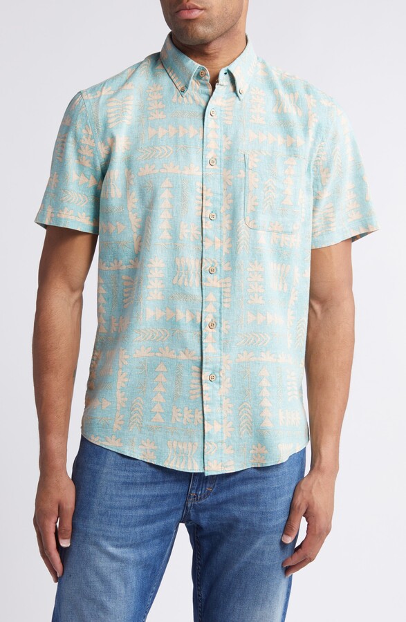 Faherty Breeze Short Sleeve Button-Down Shirt
