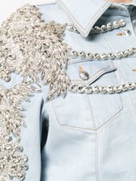 Thumbnail for your product : Philipp Plein Crystal embellished denim jacket