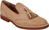 Thumbnail for your product : Barneys New York Nora Suede Wingtip Tassel Loafers