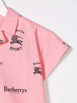 Thumbnail for your product : Burberry Kids Short-sleeve Archive Logo Print Cotton Shirt