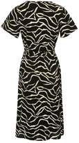 Thumbnail for your product : M&Co Zebra print button front dress