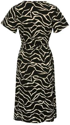 M&Co Zebra print button front dress
