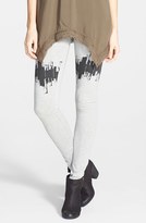 Thumbnail for your product : Boy Meets Girl 'City' Graphic Leggings (Juniors)