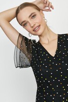 Thumbnail for your product : Coast Embroidered Spot A-Line Dress