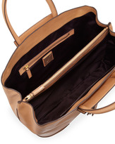 Thumbnail for your product : Brian Atwood Grace East/West Leather Tote Bag, Camel