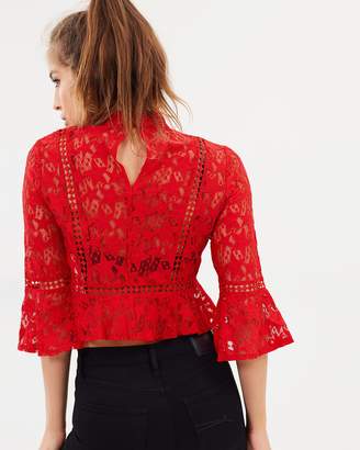 MinkPink Star Lace Blouse