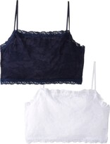 Thumbnail for your product : Pure Style Girlfriends Plus-Size Camiflage 2-Pack Plus Size Lined Stretch Lace Half Camisole