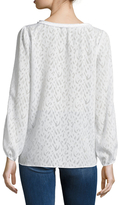 Thumbnail for your product : T Tahari Janelle Jacquard Textured Blouse