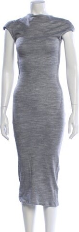 Julien David Mock Neck Long Dress