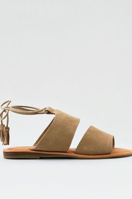 American Eagle Outfitters AE Double Strap Ankle Tie Sandal
