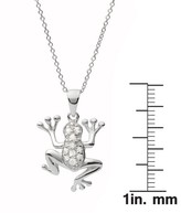 Thumbnail for your product : Journee Collection 1/10 CT. T.W. Round Cut Cubic Zirconia Pave Set Necklace in Sterling Silver - Silver