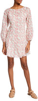 Thumbnail for your product : Rebecca Taylor Ikat Fleur Cotton Blouson-Sleeve Dress
