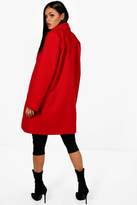 Thumbnail for your product : boohoo Collared Wool Look Coat