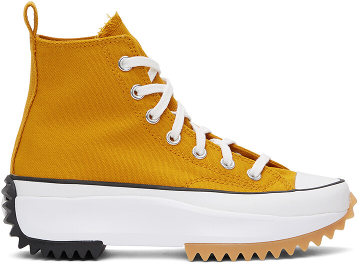 Converse Orange Run Star Hike High-Top Sneakers - ShopStyle Activewear
