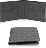 Thumbnail for your product : Armani Jeans Black Signature Eco Leather Bi-Fold Men's Wallet