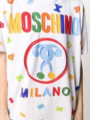 Moschino logo letter printed T-shirt