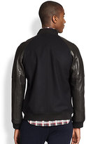 Thumbnail for your product : Vince Mixed Media Varsity Jacket
