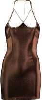Thumbnail for your product : Area Crystal Heart halterneck dress