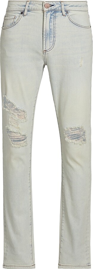 Monfrère Men's Greyson Slash Vintage Skinny Jeans - Slash Vintage - Size 31