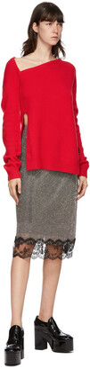 Christopher Kane Red Wool & Cashmere Sweater