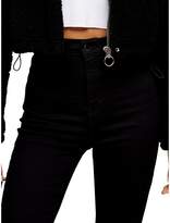 Thumbnail for your product : Topshop TALL Black Joni Jeans 32-Inch Leg