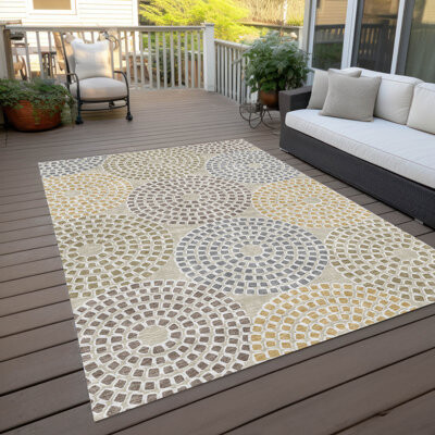 Langley StreetÂ® Malek Indoor/Outdoor Area Rug with Non-Slip Backing
