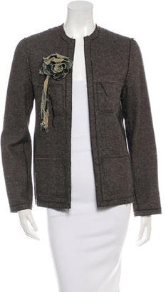 Lanvin Embellished Woven Jacket