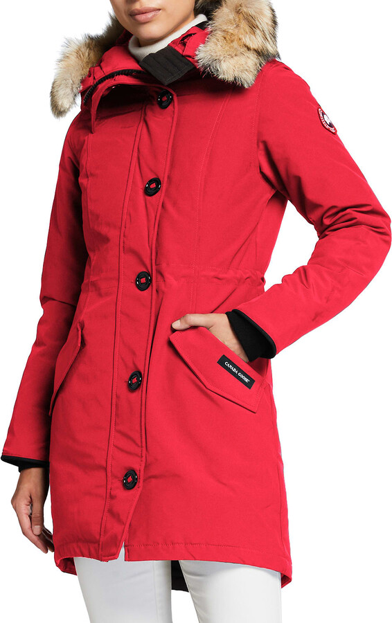 canada goose coat womens red