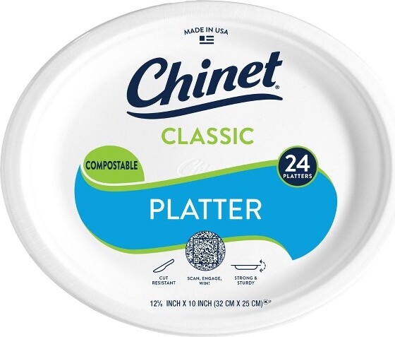 Chinet ChinetClassicPlatter125/8"x10"-24ct