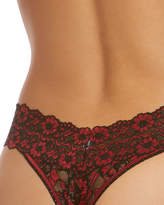 Thumbnail for your product : Hanky Panky Floral Cross-Dyed Original-Rise Lace Thong, One Size