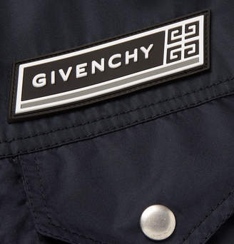 Givenchy Slim-fit Logo-appliqued Shell Bomber Jacket - Navy